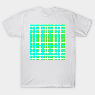 Green & Aqua Interlocking Stripes T-Shirt